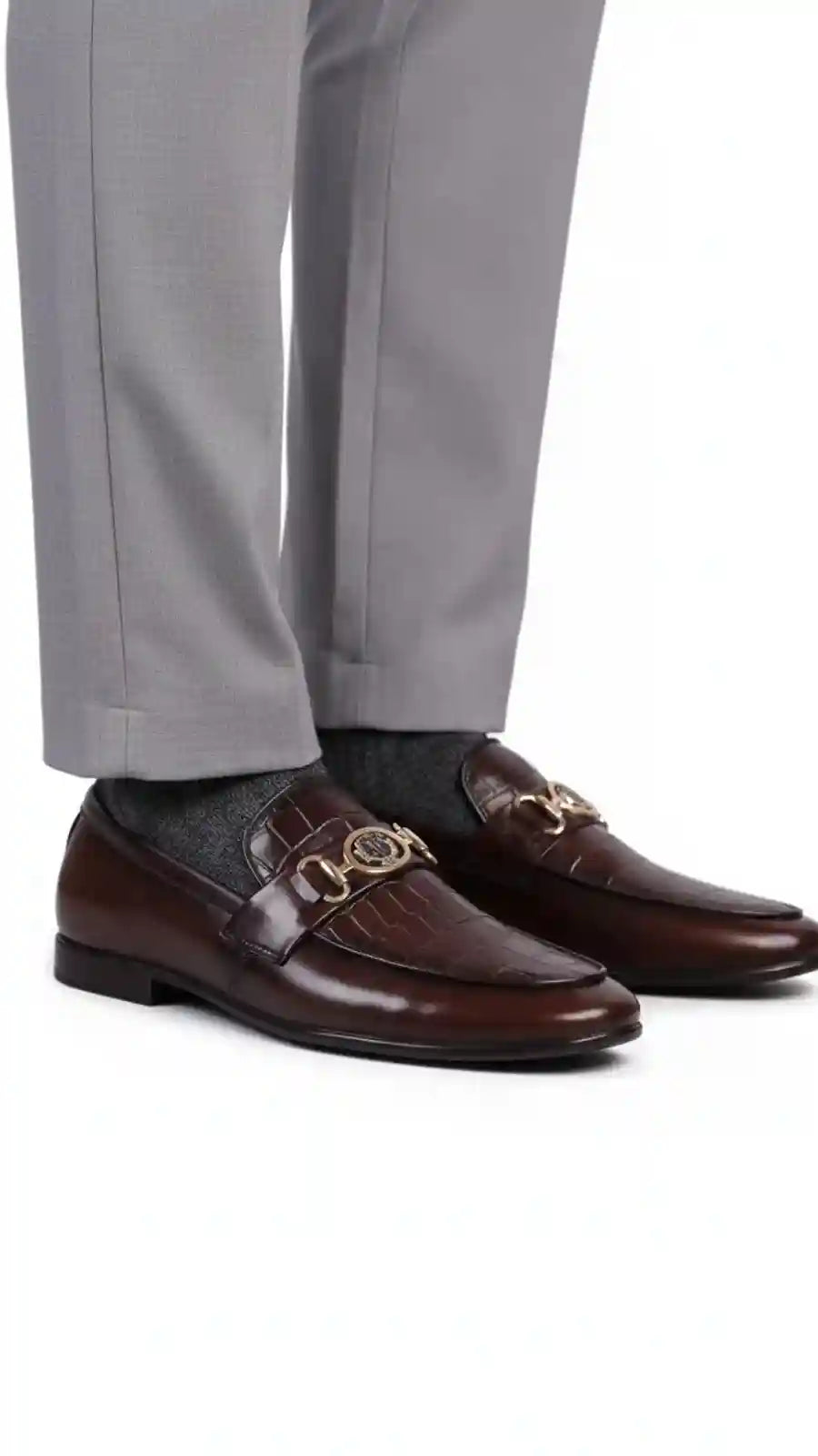 Brown Crocodile Shoes