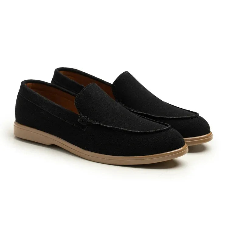 Black_Suede_Leather_Loafers